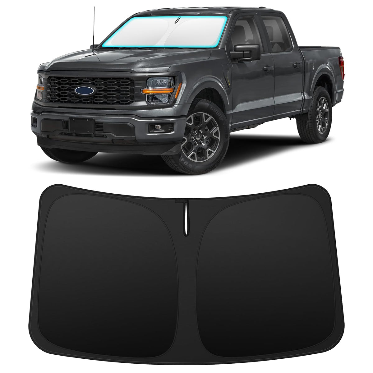 INSAUTO Custom Fit Windshield Sun Shade for Ford Escape 2013-2019
