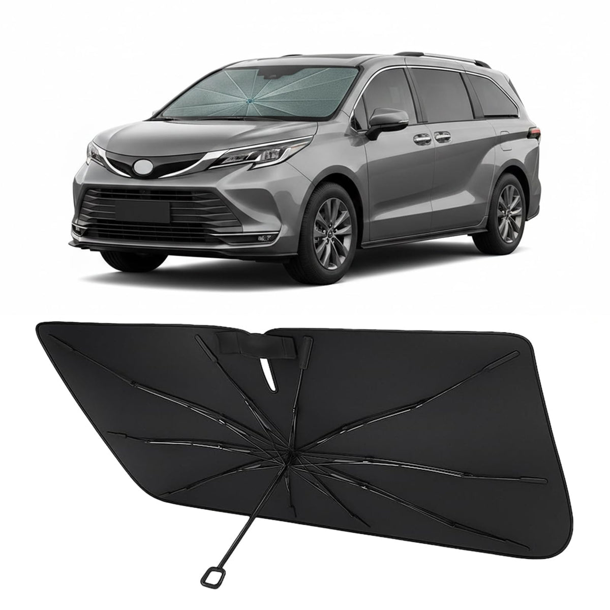 Proadsy Custom Fit Windshield Sun Shade Umbrella for 2023-2026 Honda Accord