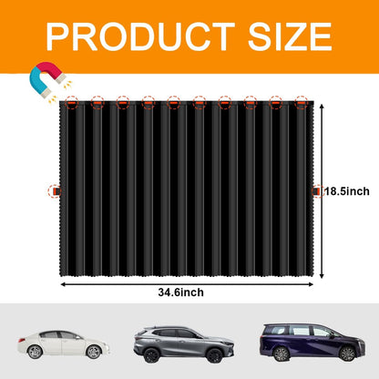 Magnetic Car Side Window Sun Shades for Breastfeeding, Taking a nap, Camping (Back Seat 4pcs)
