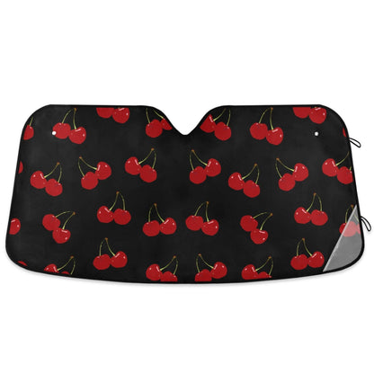Leopard Print Car Windshield Sun Shade Foldable UV Ray Sun Visor Protector Sunshade to Keep Your Vehicle Cool (51" x 27")