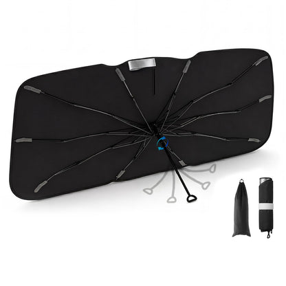 3W Windshield Sun Shade Umbrella, Medium 57.1" x 31.9", Graphene Coated