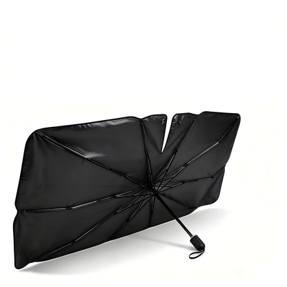 Upgraded Car Windshield Sun Shade Umbrella, Foldable Car Umbrella Sunshade, Sun Protection & Heat Insulation Windshield Sunshades, 90% UV Resistant Front Window Cover, for Most Vehicles (#01)