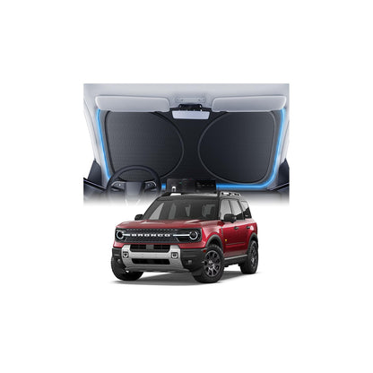 Windshield Sun Shade for Honda CR-V 2000-2026, 100% UV Block & Heat Insulation, Custom Fit Sunshade, Foldable Car Sunshade with Storage Bag, Summer Car Accessory