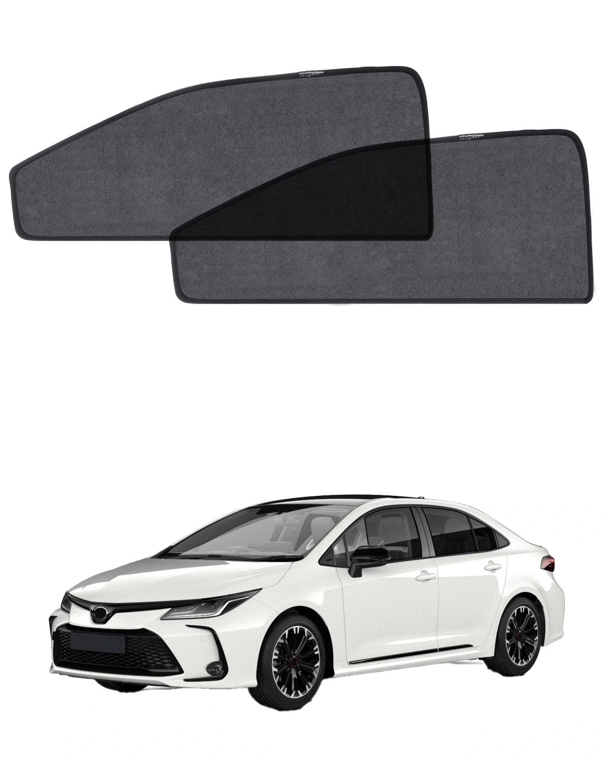 Car Window Shade for Honda Pilot 2016-2022,2 Pack UV & Glare Protection, Breathable Privacy Screen, Insect & Bug Blocker Magnetic Mesh Side Rear Sun Shades for Baby Camping, Napping & Travel