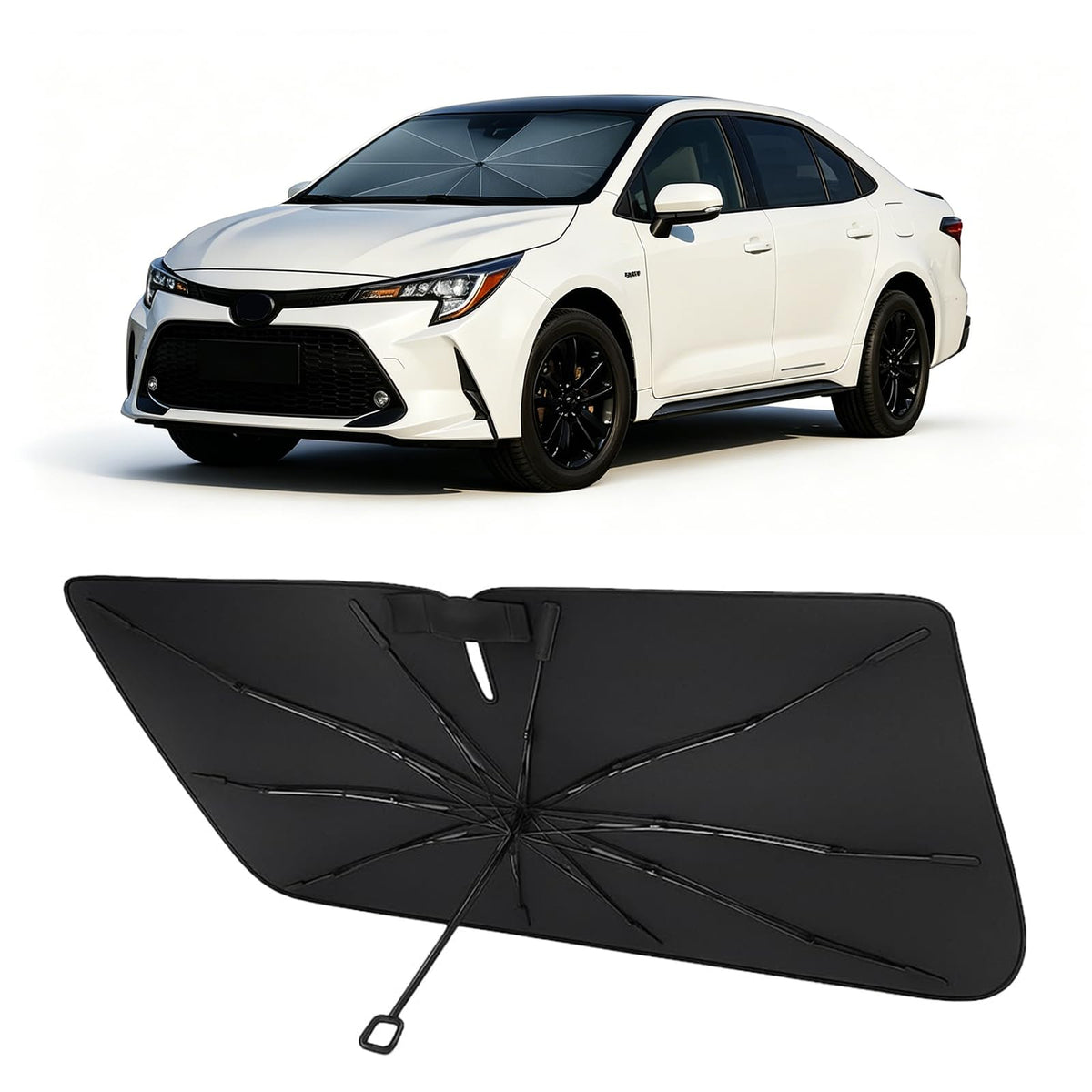 Proadsy Custom Fit Windshield Sun Shade Umbrella for 2023-2026 Honda Accord