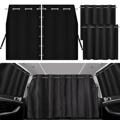 XCBYT Car Privacy Divider Curtain for SUV Van, Adjustable Blackout Rod