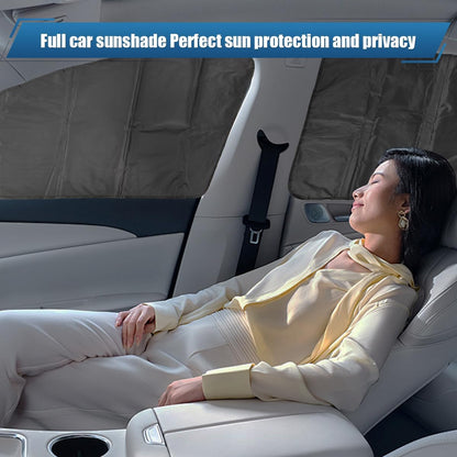 4PCS Magnetic Car Side Window Sun Shades, UV & Privacy Protection Curtains, Universal Window Covers for Sleeping, Breastfeeding, Camping, Travel, Changing Clothes (Black)