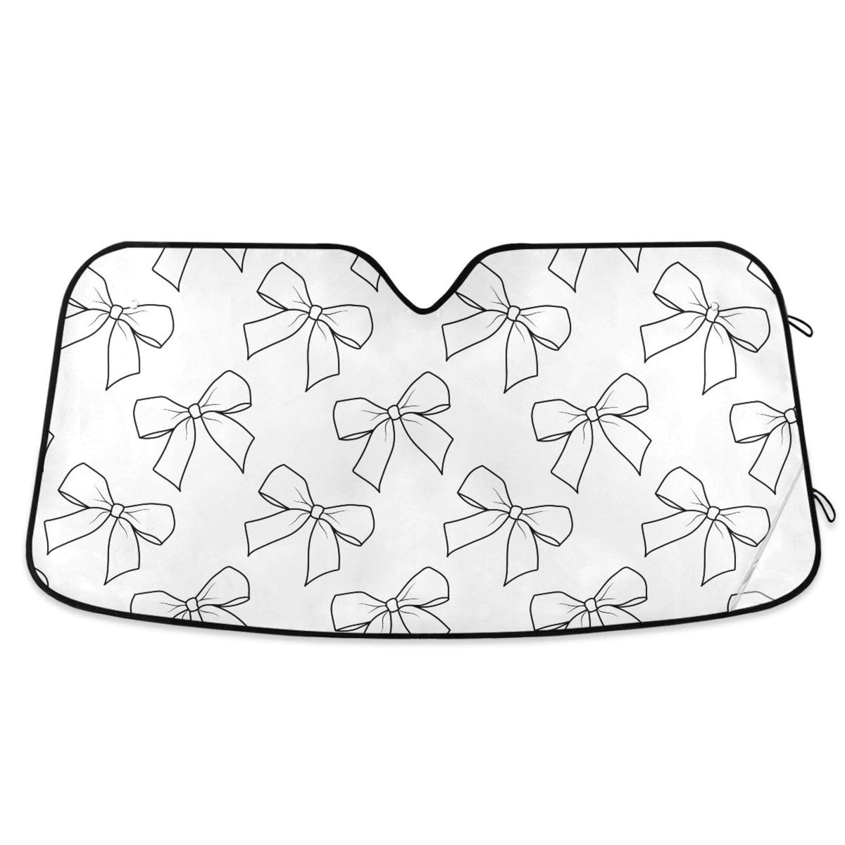Leopard Skin Print Car Windshield Sun Shade Animal Brown Foldable UV Ray Sun Visor Protector Sunshade to Keep Your Vehicle Cool (55" x 27.6")