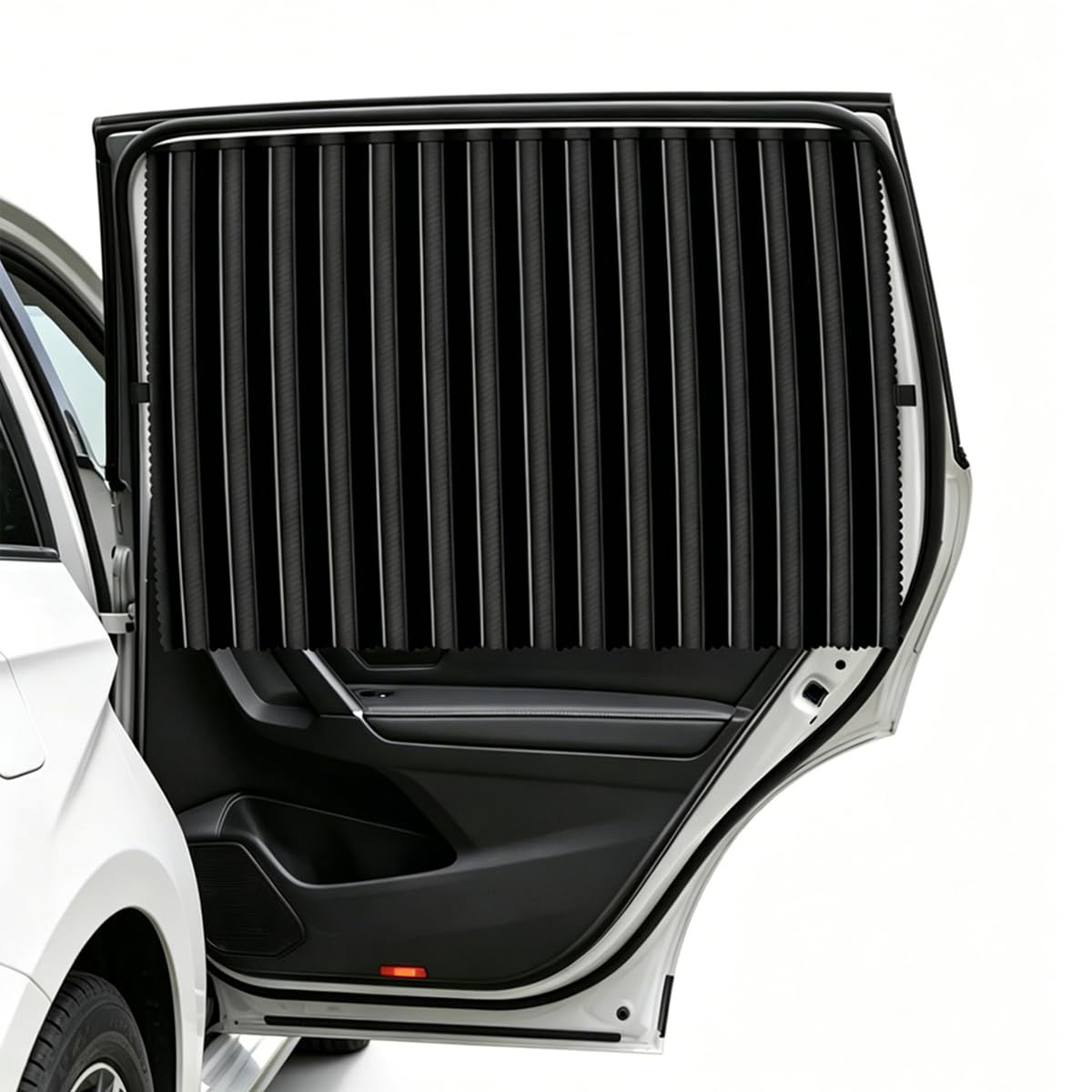 Magnetic Car Side Window Sun Shades for Breastfeeding, Taking a nap, Camping (Back Seat 4pcs)