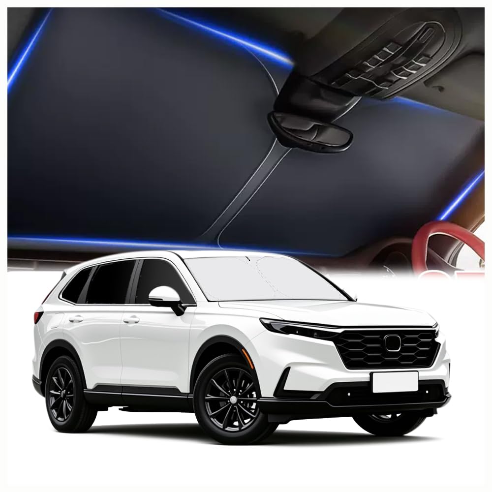 Car Windshield Sun Shade Compatible with Toyota RAV4 2019-2025,Oxford Cloth Sun Shade for Car Windshield with Foldable Design,Windshields Cover Suns Shades for Blocking Heat with Storage Bag