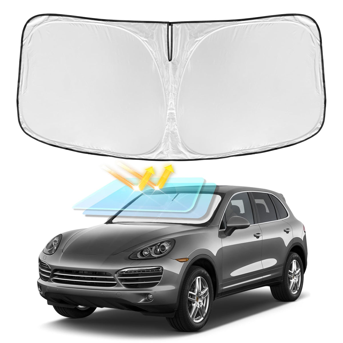 for Toyota Tacoma 2016-2024 2025 2026 Sun Shade Sunshade Windshield Cover