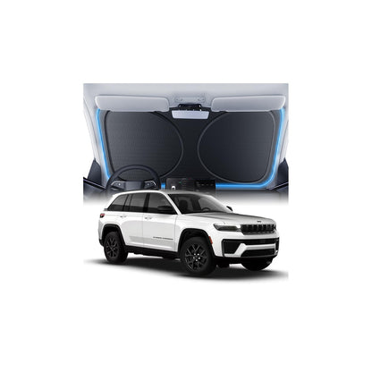 Windshield Sun Shade for Honda CR-V 2000-2026, 100% UV Block & Heat Insulation, Custom Fit Sunshade, Foldable Car Sunshade with Storage Bag, Summer Car Accessory