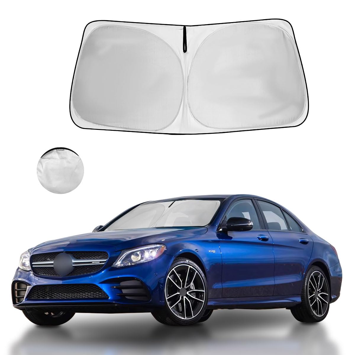 Windshield Sun Shade Car Sunshade Accessories for 2026-2019 Toyota RAV4