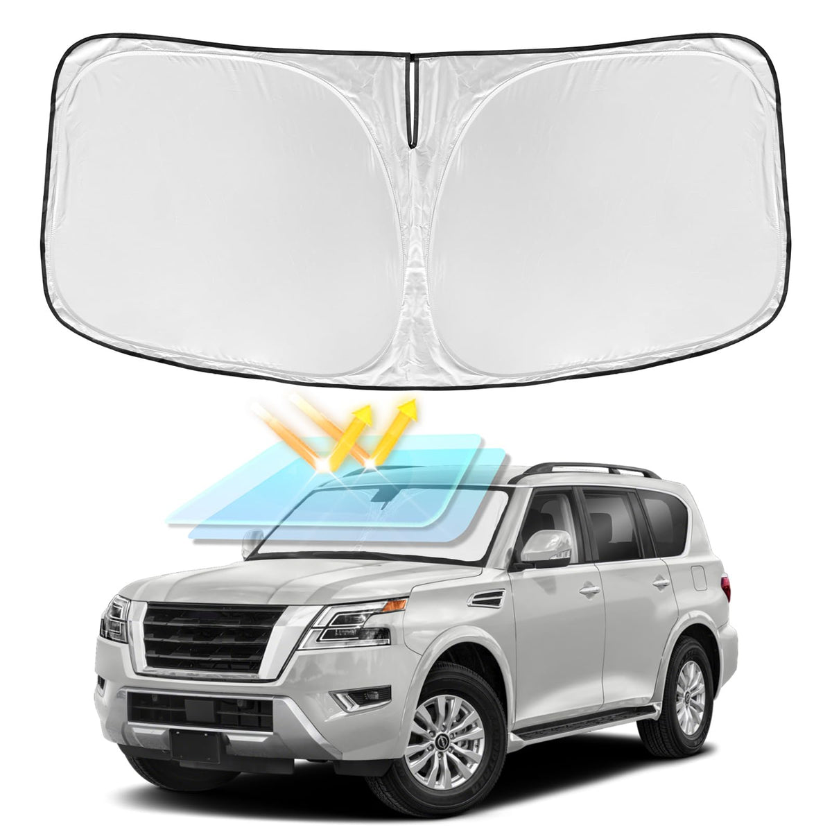 for Toyota Tacoma 2016-2024 2025 2026 Sun Shade Sunshade Windshield Cover