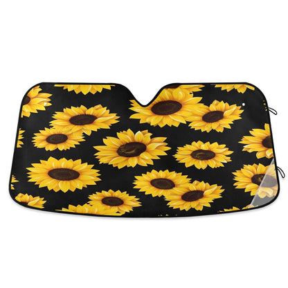 Car Windshield Sunshade Irises Vincent Van Gogh Pattern, Blocks Sun Visor Protector Foldable Sun Shield Keep Your Vehicle Cool, Fits Windshields of Most Sizes