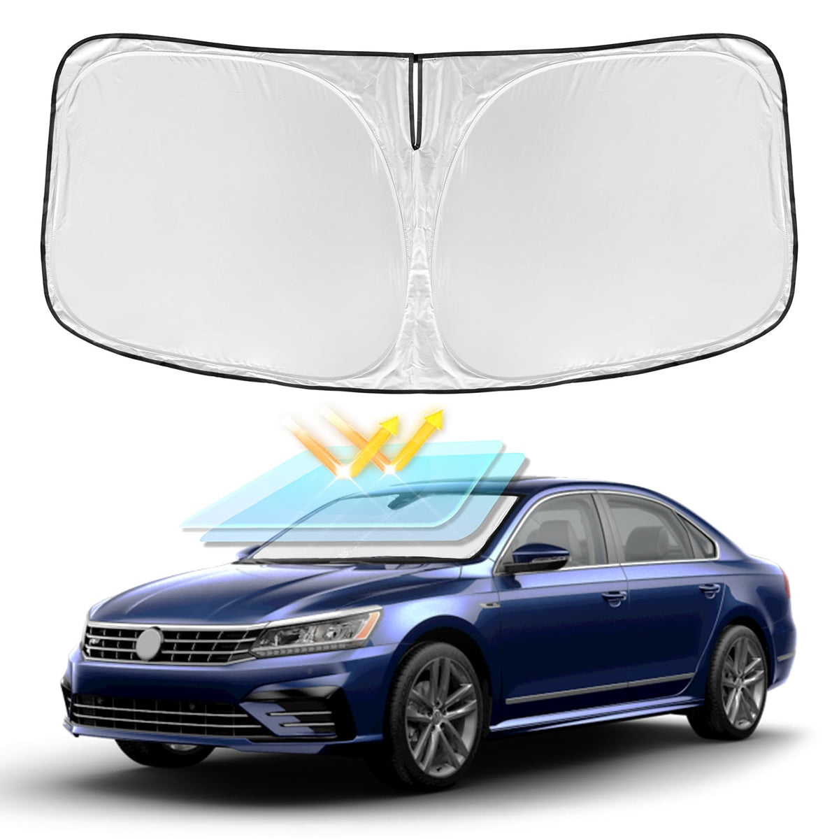 for Toyota Tacoma 2016-2024 2025 2026 Sun Shade Sunshade Windshield Cover
