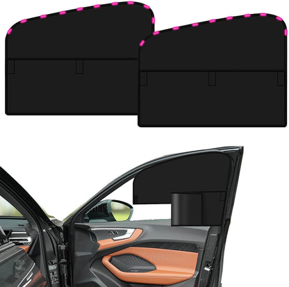 Magnetic Car Side Window Shades,2 Pack Front Driver Side Window Sun Shade