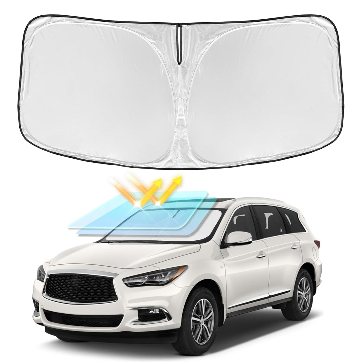 for Toyota Tacoma 2016-2024 2025 2026 Sun Shade Sunshade Windshield Cover