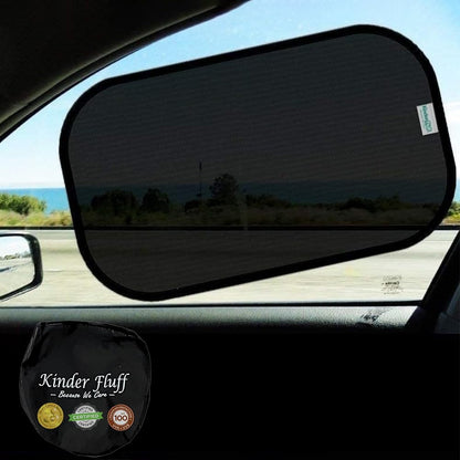 Car Window Shades - Certified 99.79% UVA & 99.95% UVB Sun Protection