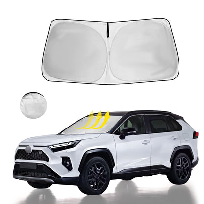 Windshield Sun Shade Car Sunshade Accessories for 2026-2019 Toyota RAV4