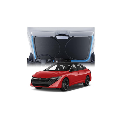 Windshield Sun Shade for Honda CR-V 2000-2026, 100% UV Block & Heat Insulation, Custom Fit Sunshade, Foldable Car Sunshade with Storage Bag, Summer Car Accessory