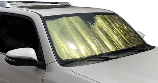 HeatShield, The Original Windshield Sun Shade, Custom-Fit for Mazda CX-9 SUV w/Sensor 2016, 2017, 2018, 2019, 2020, 2021, 2022, 2023 Gold Series