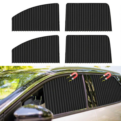 Magnetic Car Window Shades - 100% Block Light Window Tint - 4Pcs