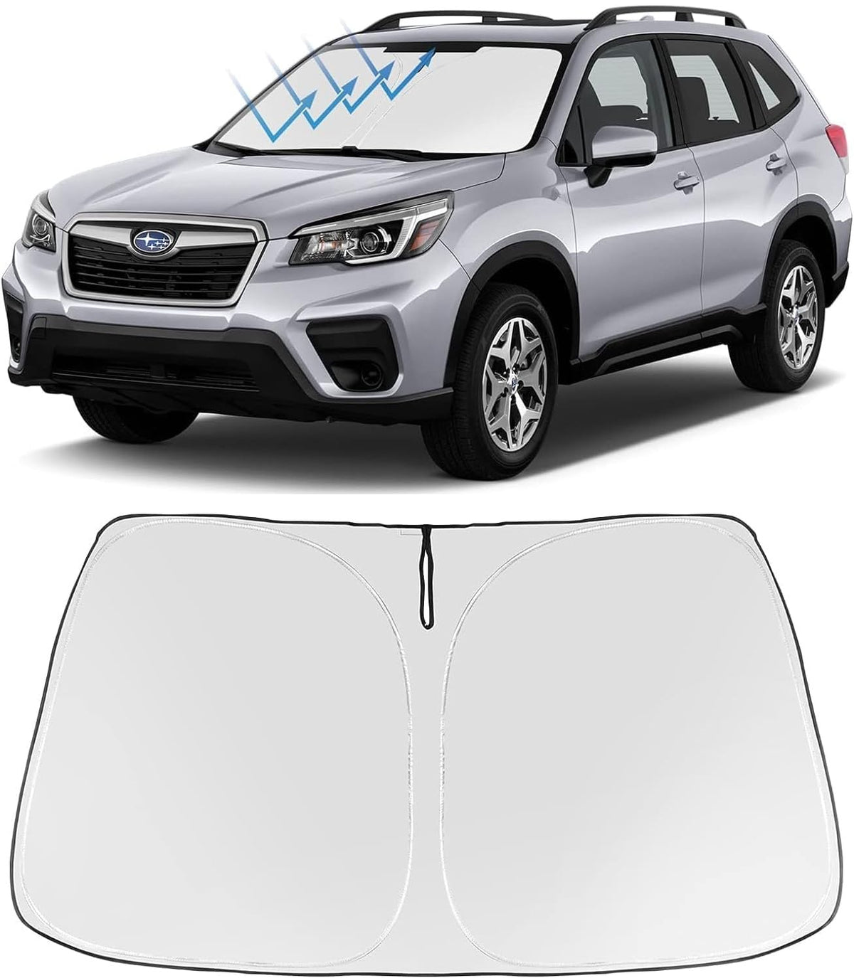 Proadsy Custom Fit Windshield Sun Shade Umbrella for 2023-2026 Honda Accord
