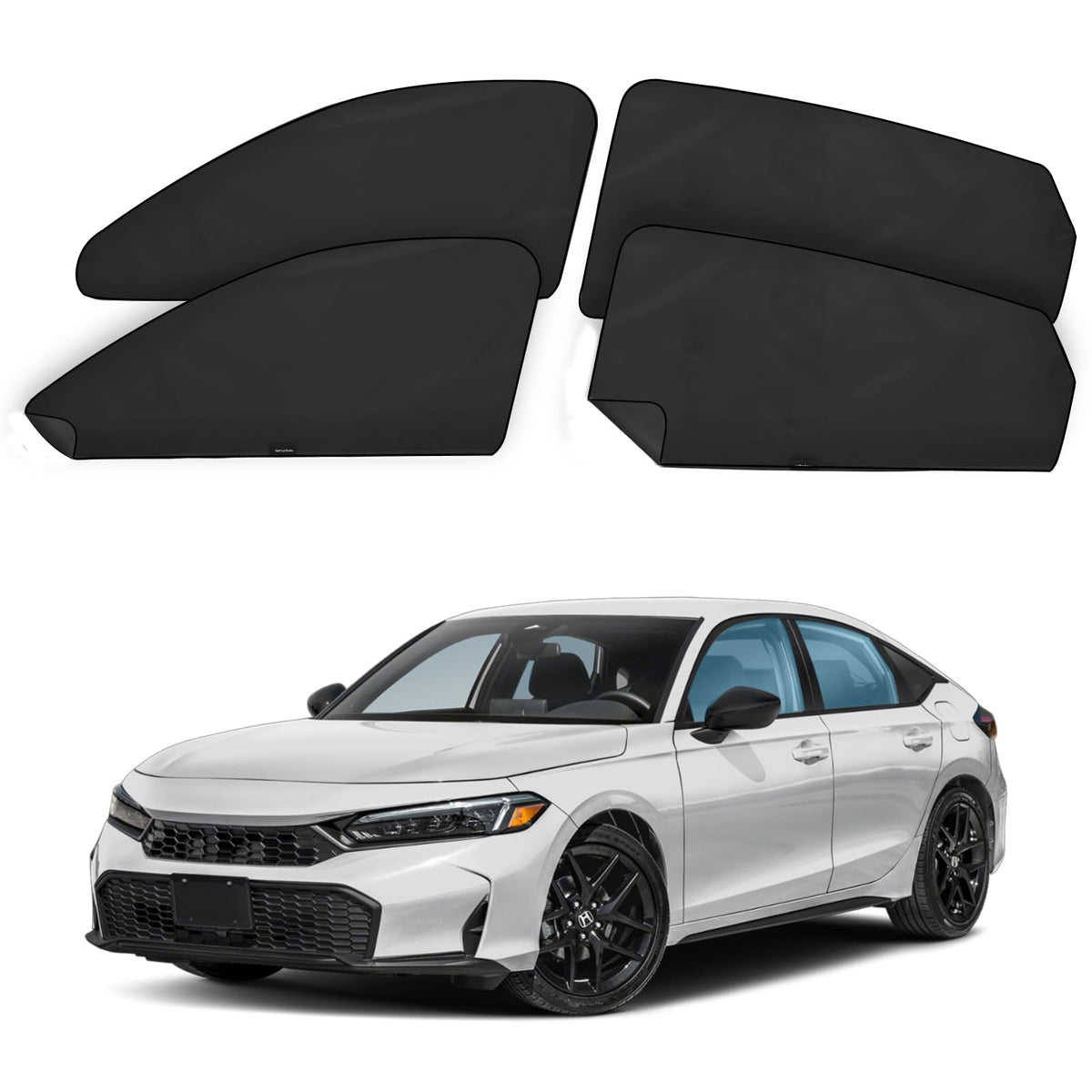 ZATOOTO Magnetic Honda Civic Sun Shade 2017-2024, Privacy & Cool, 4 Pack