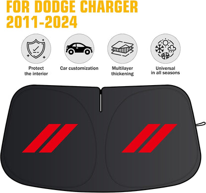 Windshield Sun Shade Fits for Dodge Charger 2011-2024