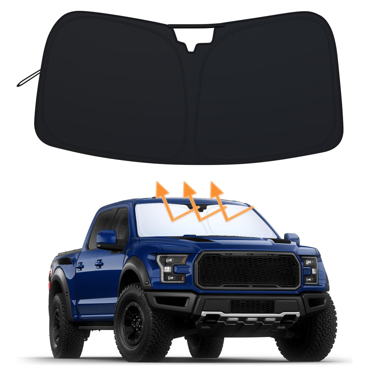 Premium Car Windshield Sun Shade for 2018-2022 Honda Accord Front Window Sun Visor Reflector 310T Thickened Blocks UV Rays Foldable Sunshade Car Interior Protection Accessories