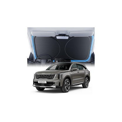 Windshield Sun Shade for Honda CR-V 2000-2026, 100% UV Block & Heat Insulation, Custom Fit Sunshade, Foldable Car Sunshade with Storage Bag, Summer Car Accessory