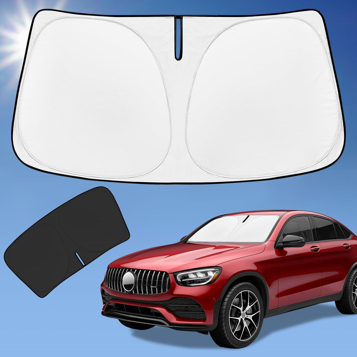 for Toyota Tacoma 2016-2024 2025 2026 Sun Shade Sunshade Windshield Cover