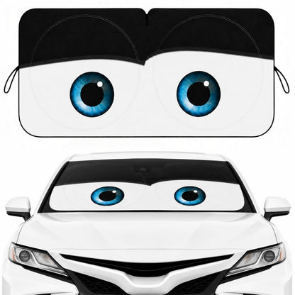 Car Windshield Sun Shade, Universal Fit Midsized Sedan SUV, Cute Pink