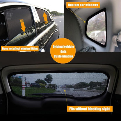 REVXON Magnetic Car Shades for Side Windows for Honda CR-V 2012-2016, Custom Fit Mesh Car Window Cover Privacy Curtain Heat Reduction Breathable Allows Window Open,Four Windows