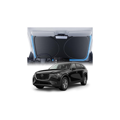 Windshield Sun Shade for Honda CR-V 2000-2026, 100% UV Block & Heat Insulation, Custom Fit Sunshade, Foldable Car Sunshade with Storage Bag, Summer Car Accessory
