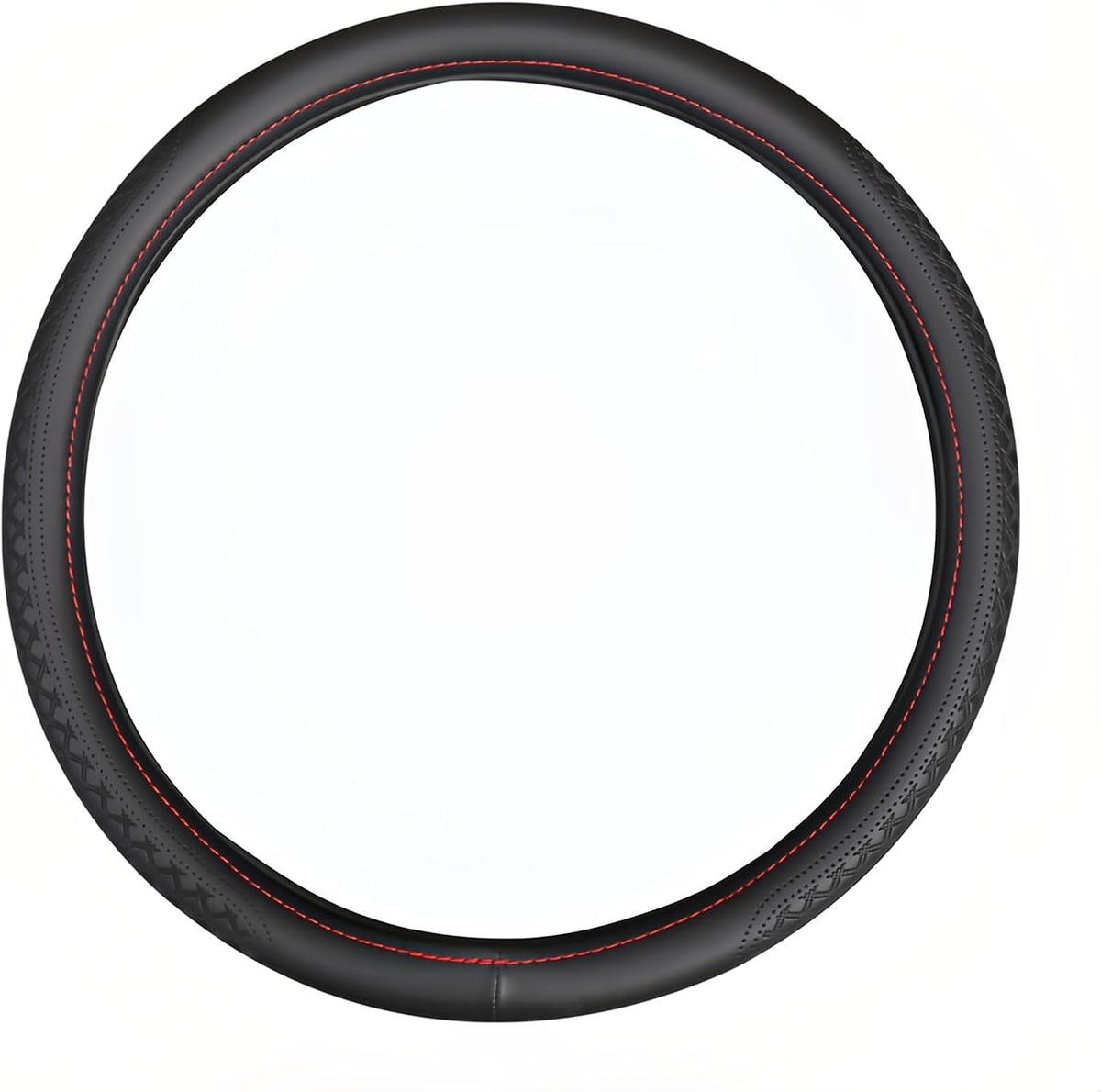 18 Inch Steering Wheel Cover for Semi Trucks - Premium Soft-Touch Faux Leather with No-Slip Grip, Fits Big Rig, RV & 18 Wheeler (Black, 18 inch)
