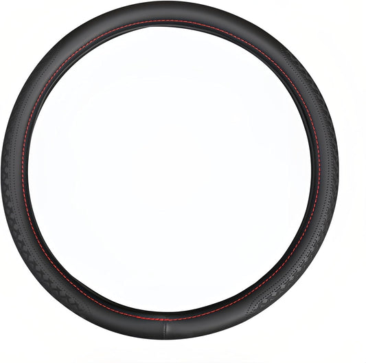 18 Inch Steering Wheel Cover for Semi Trucks - Premium Soft-Touch Faux Leather with No-Slip Grip, Fits Big Rig, RV & 18 Wheeler (Black, 18 inch)