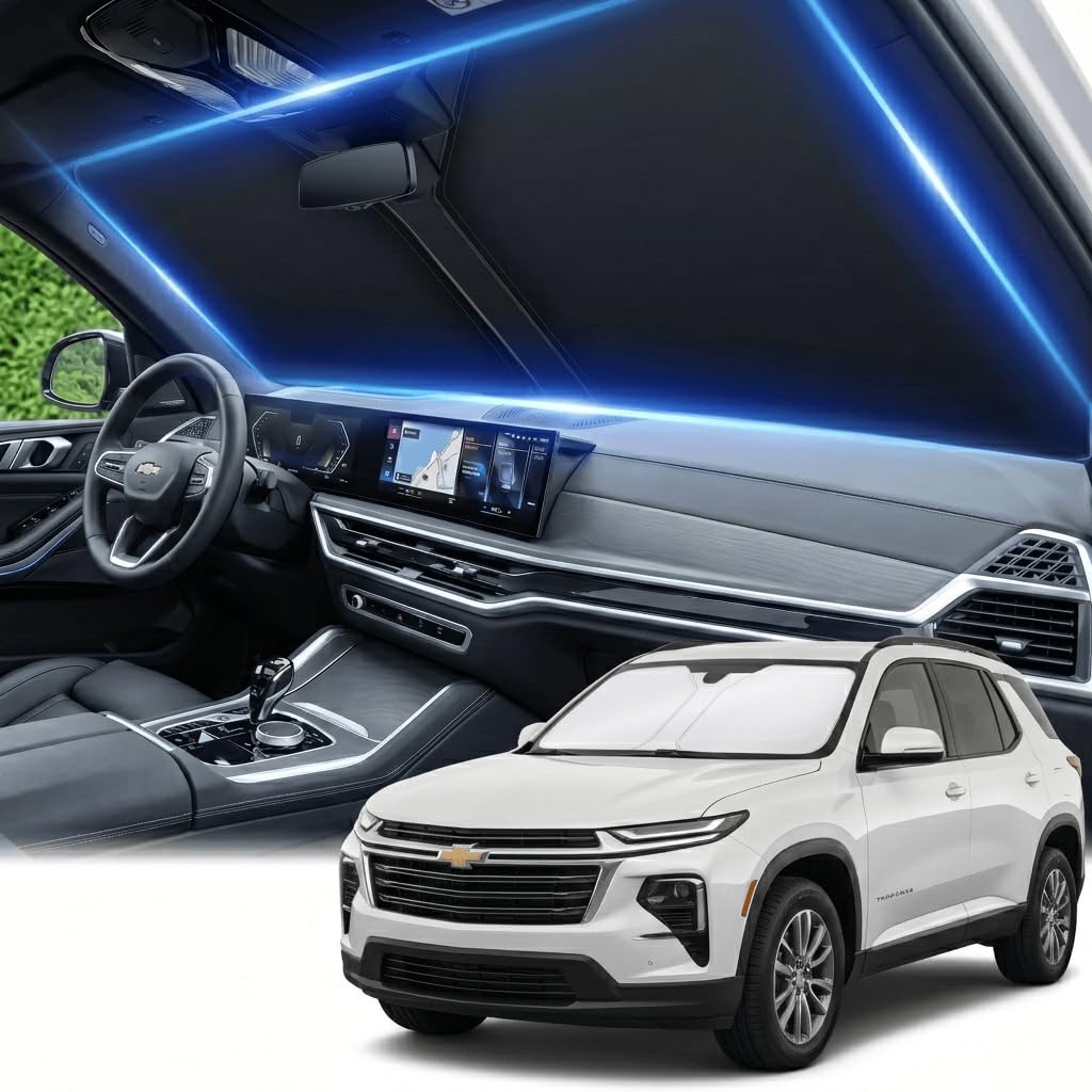 for Honda Accord 2018-2022 Windshield Sun Shade Front Window Shade Custom Fit Accord Accessories Sun Visor Foldable Shade Blocks UV Rays Summer Must Have Car Accessories