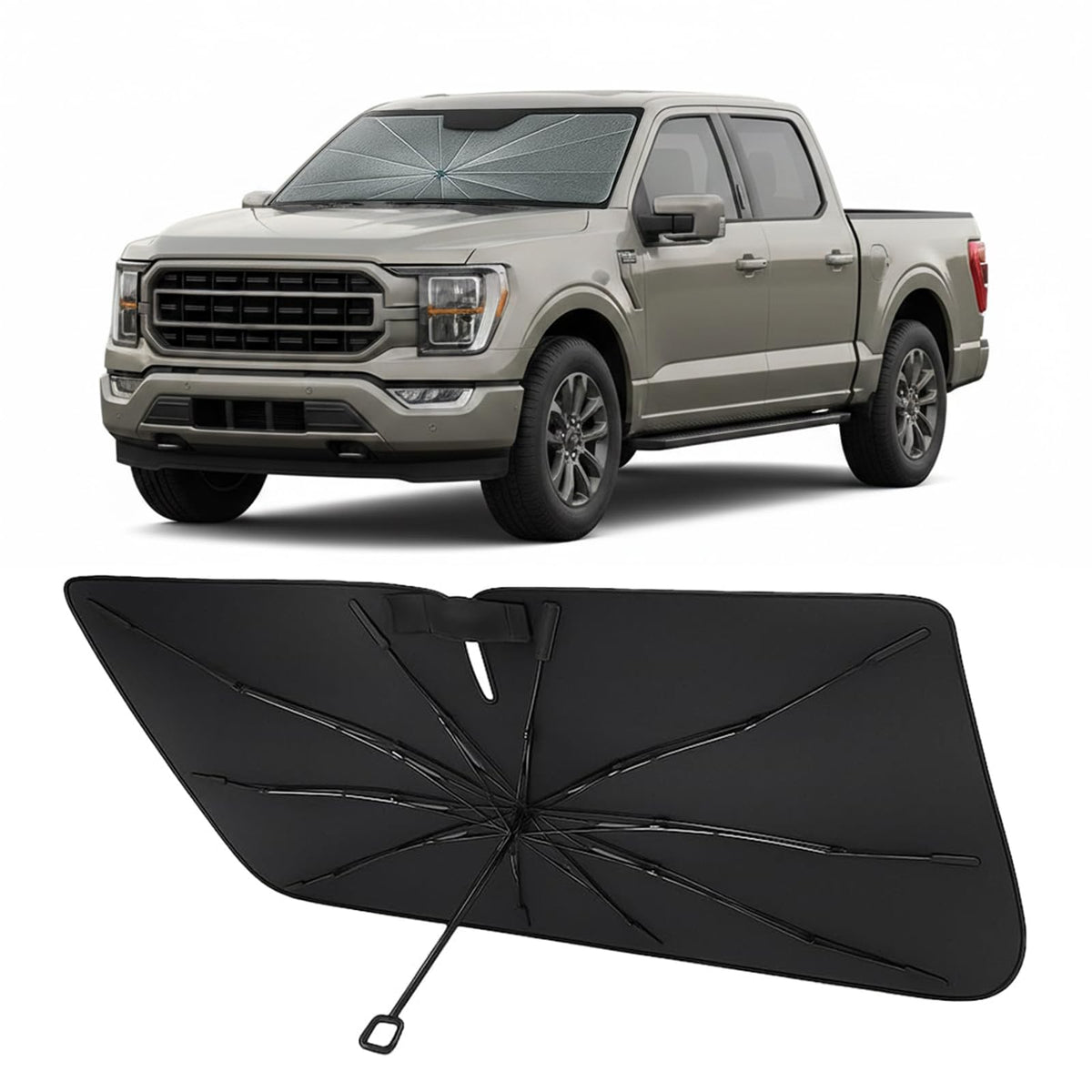 Proadsy Custom Fit Windshield Sun Shade Umbrella for 2023-2026 Honda Accord