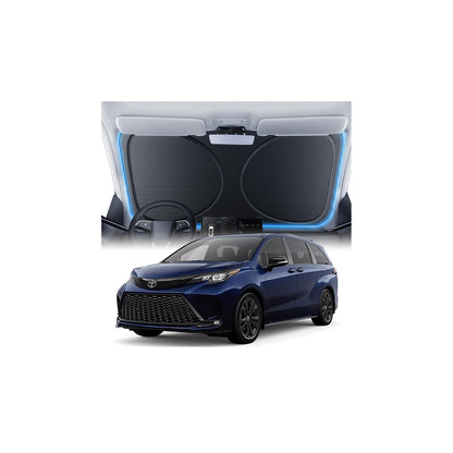 Windshield Sun Shade for Honda CR-V 2000-2026, 100% UV Block & Heat Insulation, Custom Fit Sunshade, Foldable Car Sunshade with Storage Bag, Summer Car Accessory