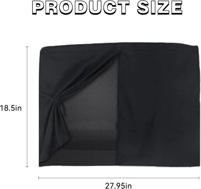 2PCS Car Window Shades, Magnetic Double Layer Window Screen for Baby Protection, UV Protection Privacy Blackout Shade Car Window Covers, Universal Auto Sun Shade Curtains Accessories