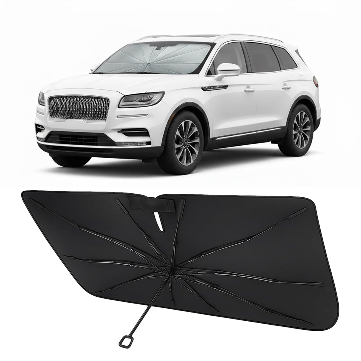 Proadsy Custom Fit Windshield Sun Shade Umbrella for 2023-2026 Honda Accord
