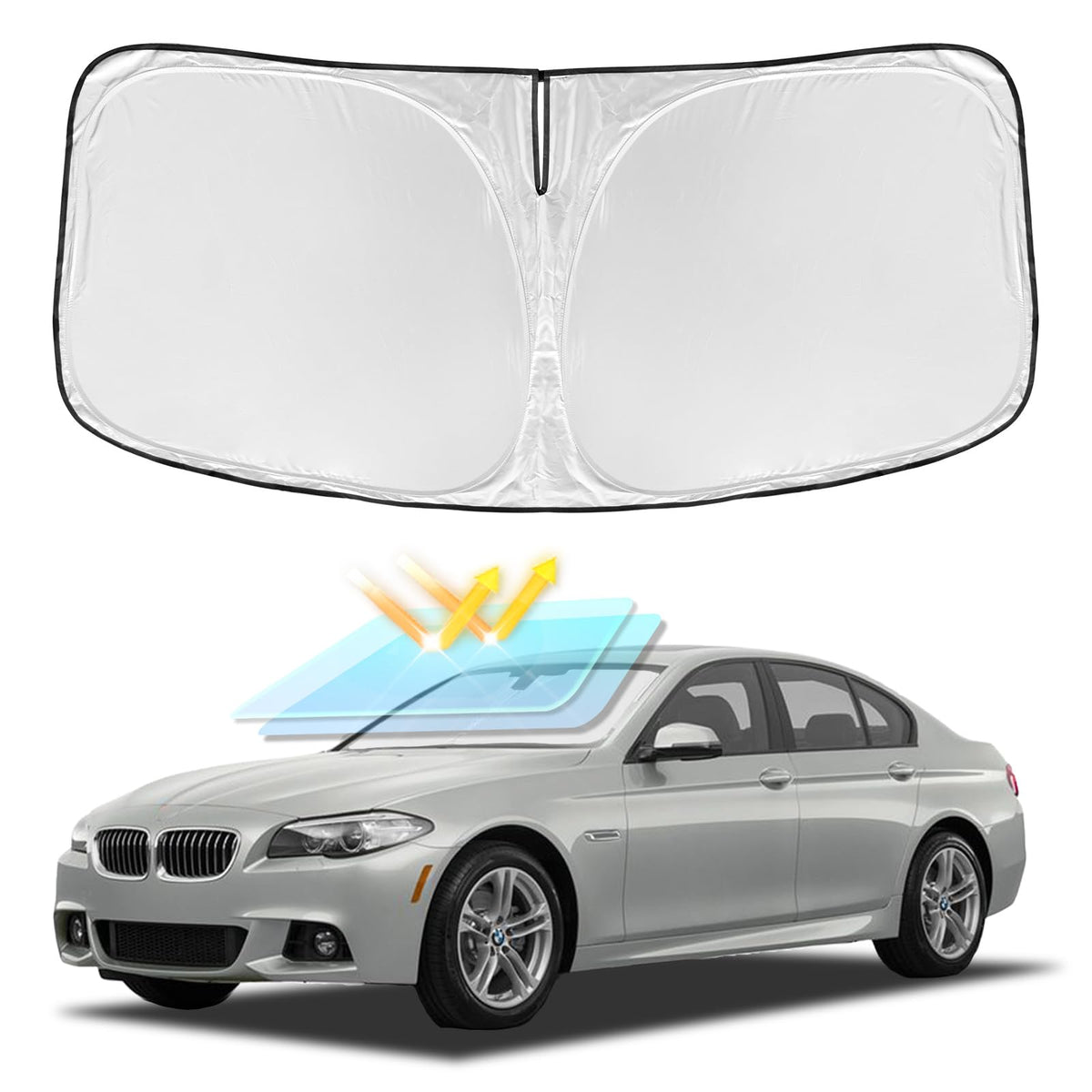 for Toyota Tacoma 2016-2024 2025 2026 Sun Shade Sunshade Windshield Cover