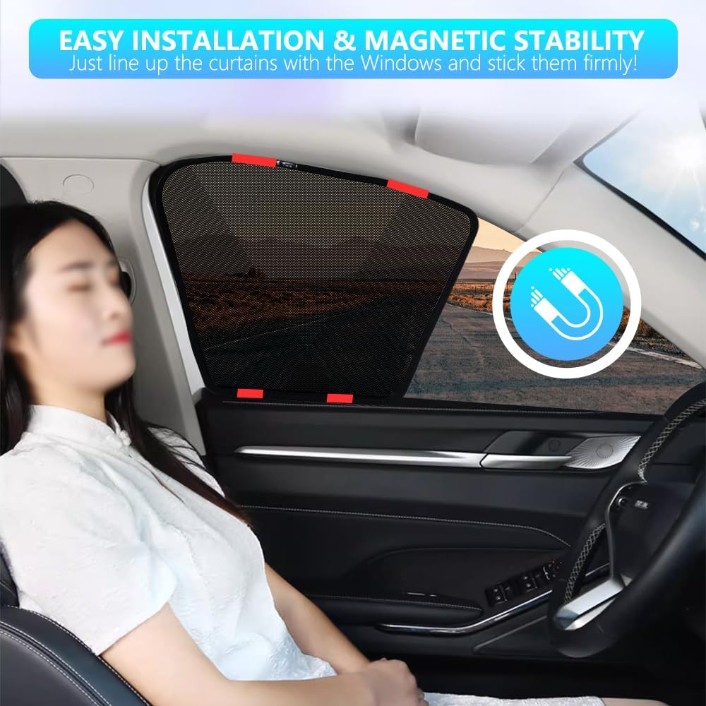 BWEN Car Window Shades for Hyundai Palisade 2020-2025(4PCS)