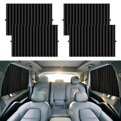 Magnetic Car Side Window Sun Shades for Breastfeeding, Taking a nap, Camping (Back Seat 4pcs)