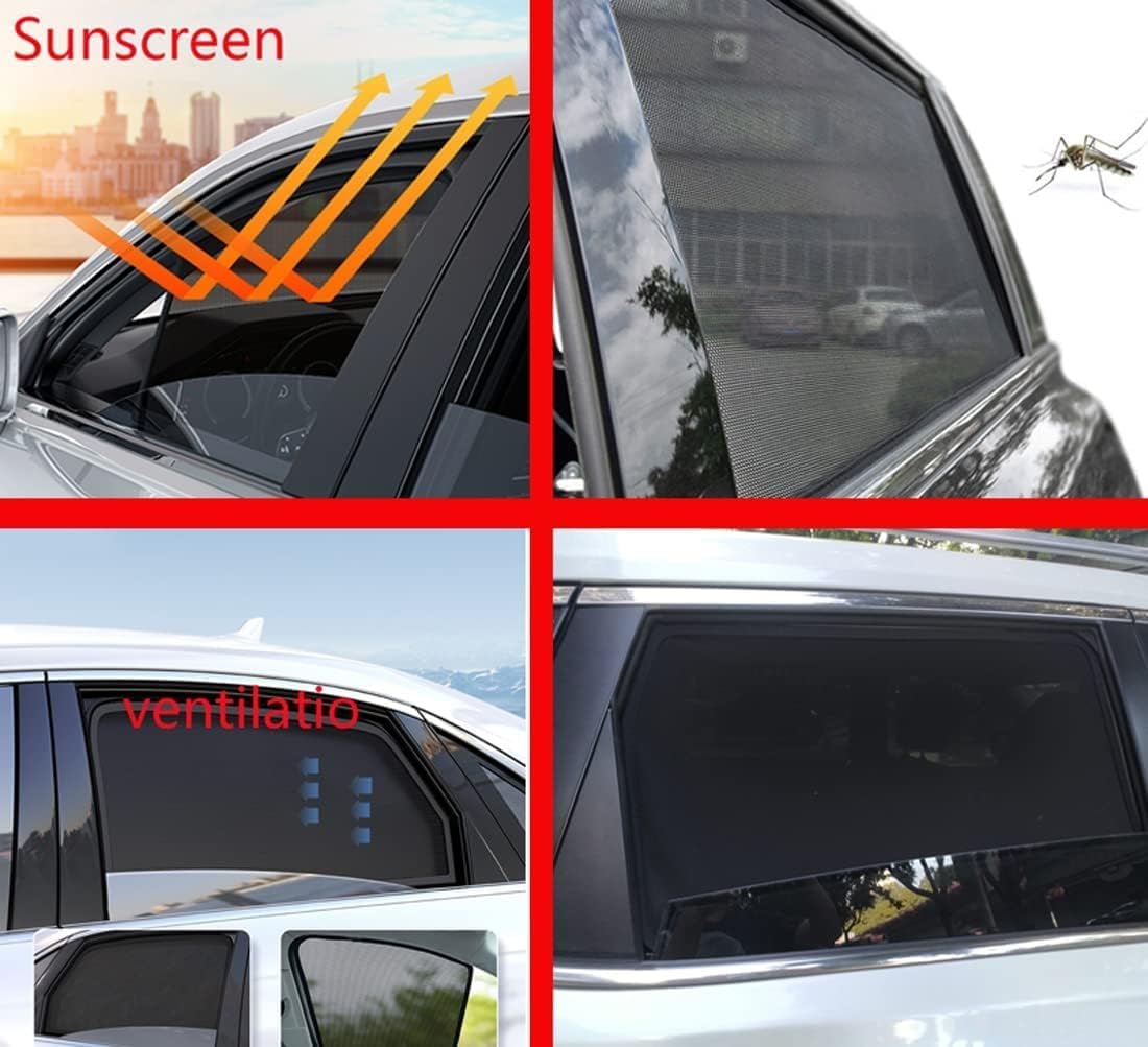 Car Sun Shade Side Window Magnetic Shade for Camry XV50 2012-2017 Rear 2pcs