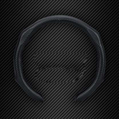 Quick Install Sporty Black Perforated Nappa Leather Steering Wheel Cover for All 14½ to 15 inches Car Sedan Coupe SUV Pickup 14.5 to 15