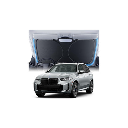 Windshield Sun Shade for Honda CR-V 2000-2026, 100% UV Block & Heat Insulation, Custom Fit Sunshade, Foldable Car Sunshade with Storage Bag, Summer Car Accessory
