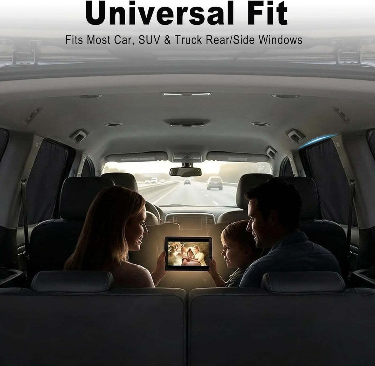 Car Window Shades, Magnetic Blackout Sun Shade Blinds, 4 Pack
